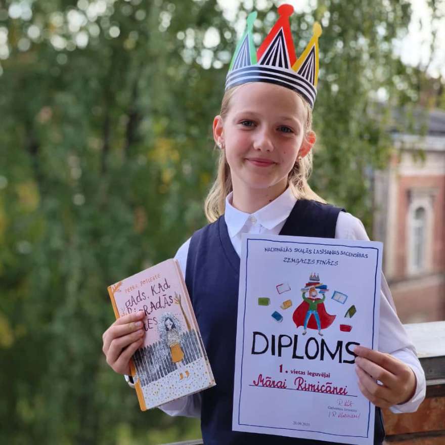 Par Skaļās lasīšanas sacensības čempiona titulu sacentīsies Māra Rimicāne no Bauskas Valsts ģimnāzijas