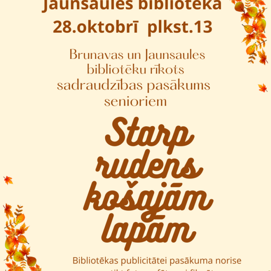 Sadraudzības pasākums senioriem 