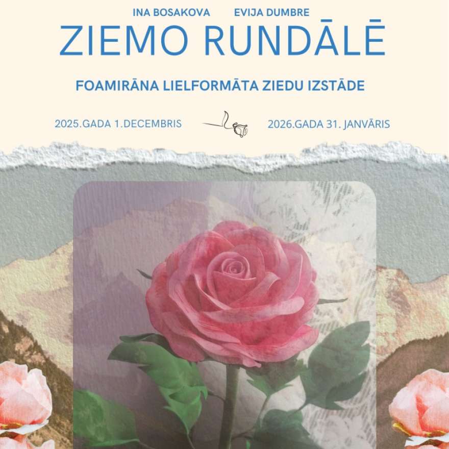 Ziemā ziedi ziemo Rundālē