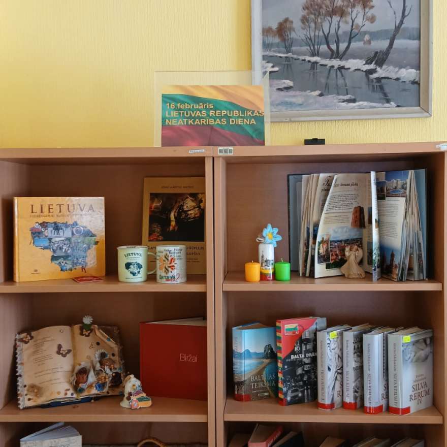 Lietuvas Neatkarības diena Skaistkalnes pagasta bibliotēkā 