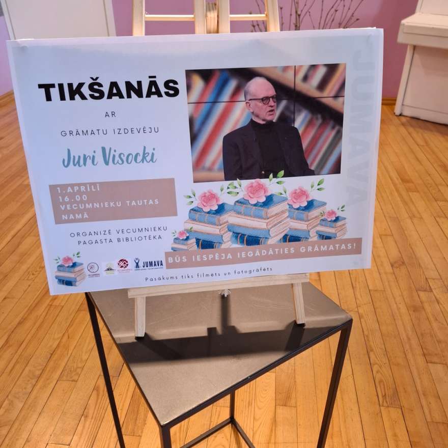 Tikšanās ar grāmatu izdevēju Juri Visocki