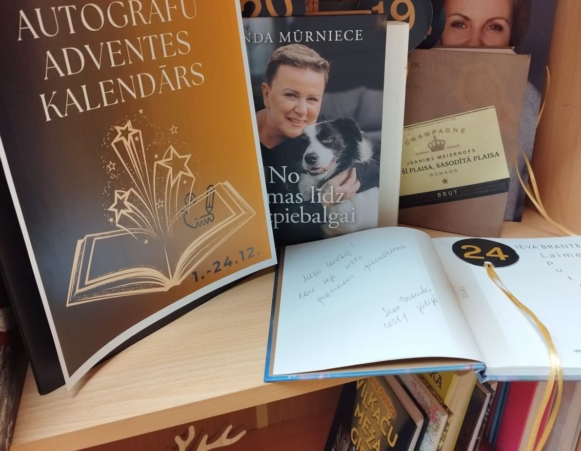 Vecumnieku pagasta bibliotēkas grāmatu krājuma Adventes kalendārs