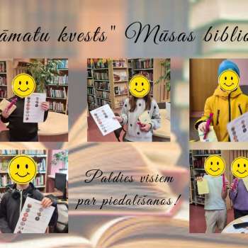 Aizvadīts atraktīvs pasākums Mūsas ciema bērniem "Grāmatu kvests"