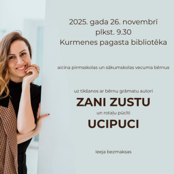 Tikšanās ar bērnu grāmatu autori Zani Zustu