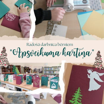 Rado&scaron;ā darbnīca bērniem "Apsveikuma kartiņa"