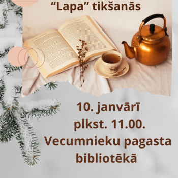 Aizritējusi lasītāju klubiņa "Lapa" tik&scaron;anās