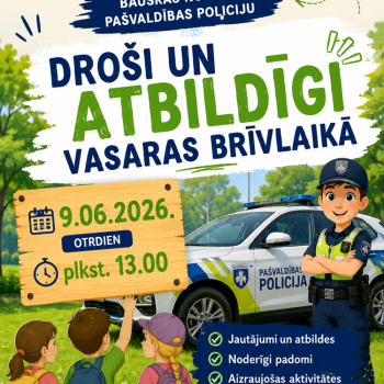 Tik&scaron;anās ar Bauskas novada pa&scaron;valdības policiju Rītausmu bibliotēkā