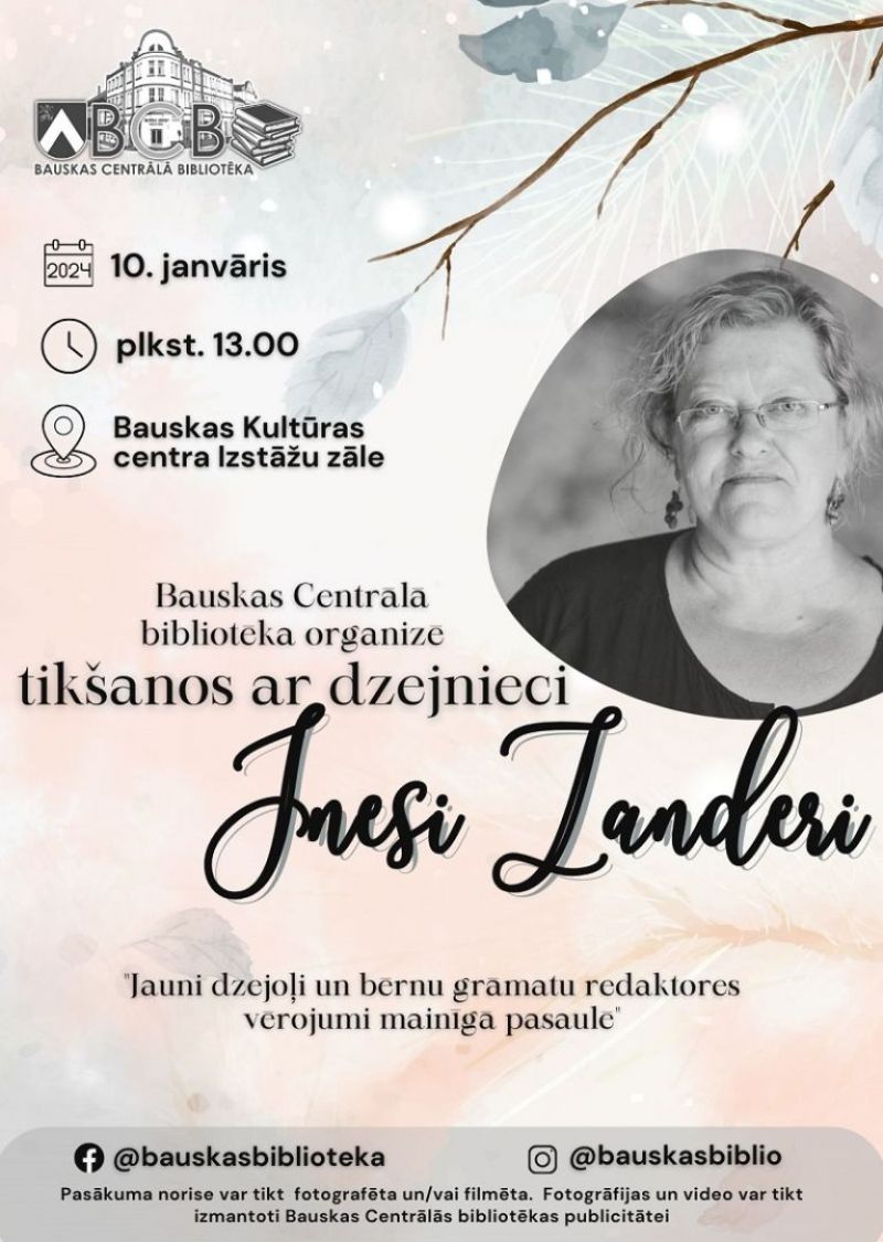 Tikšanās ar dzejnieci Inesi Zanderi